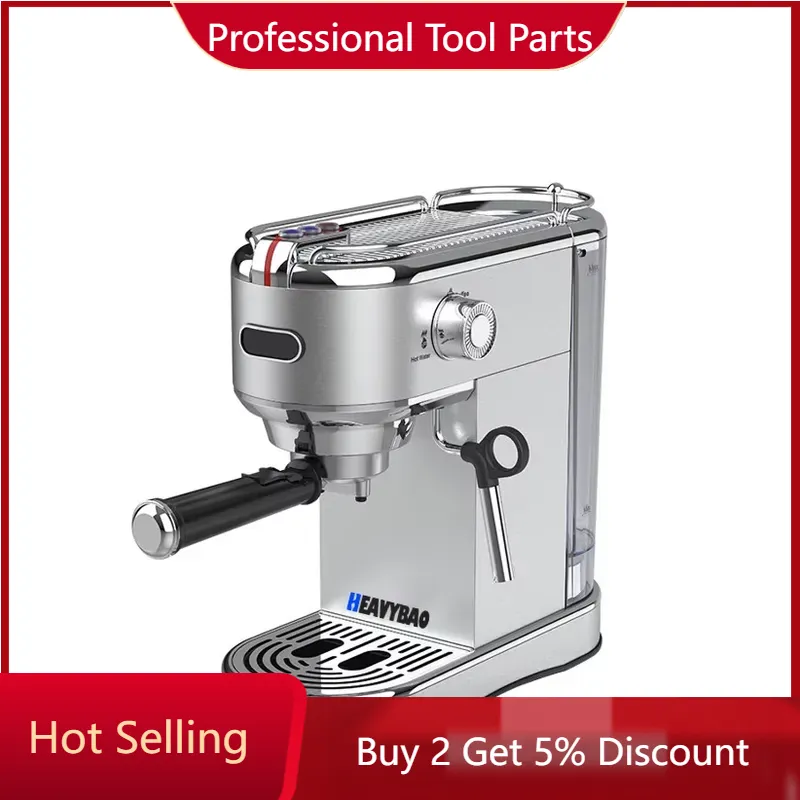 Coffee Maker - Heavybao 1450W Commercial Stainless Steel Drip