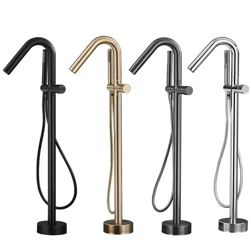 Stand Mixer - Copper Freestanding Bath Shower Mixer Floor