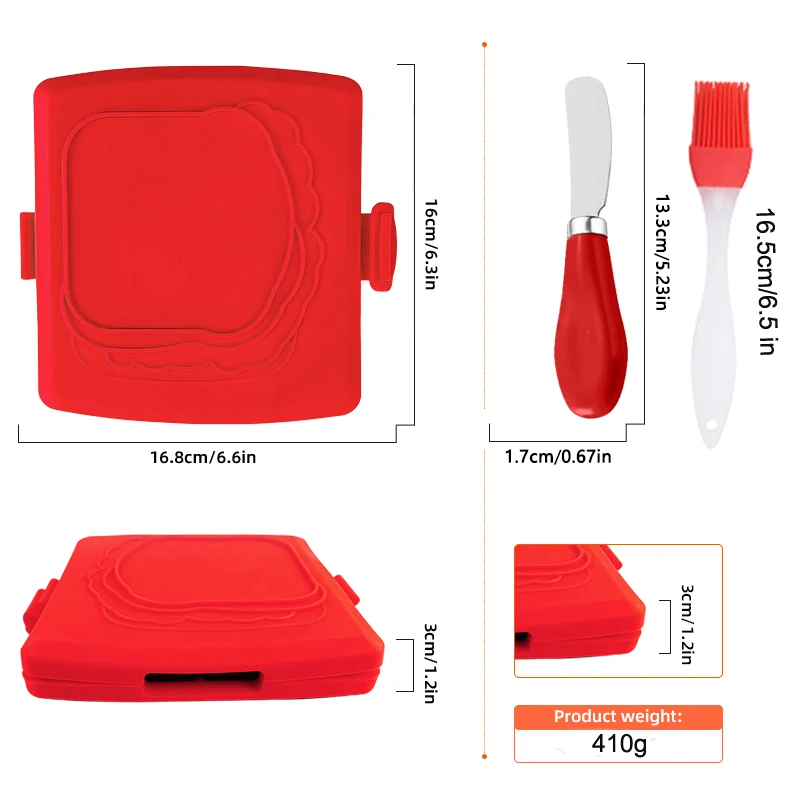 3pack Food Grade Sandwich Toas - đánh giá và giá Toaster