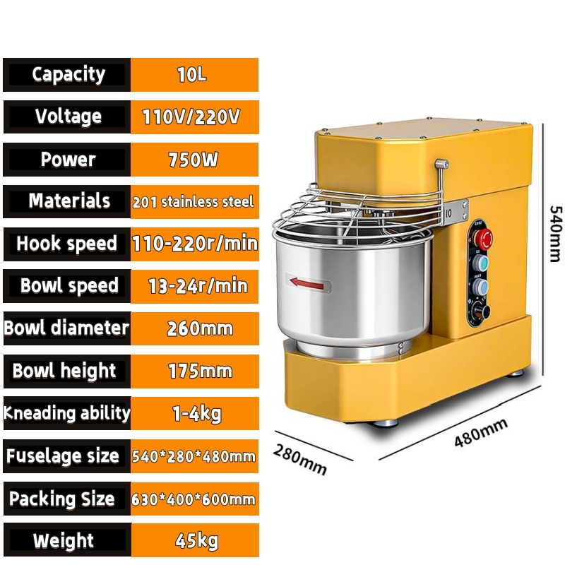 New Industrial Spiral Dough Mi - đánh giá và giá Stand Mixer