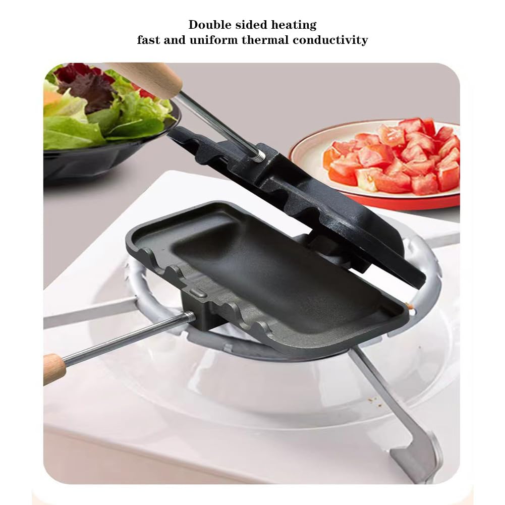 Sandwich Maker with Wooden Han - đánh giá và giá Toaster