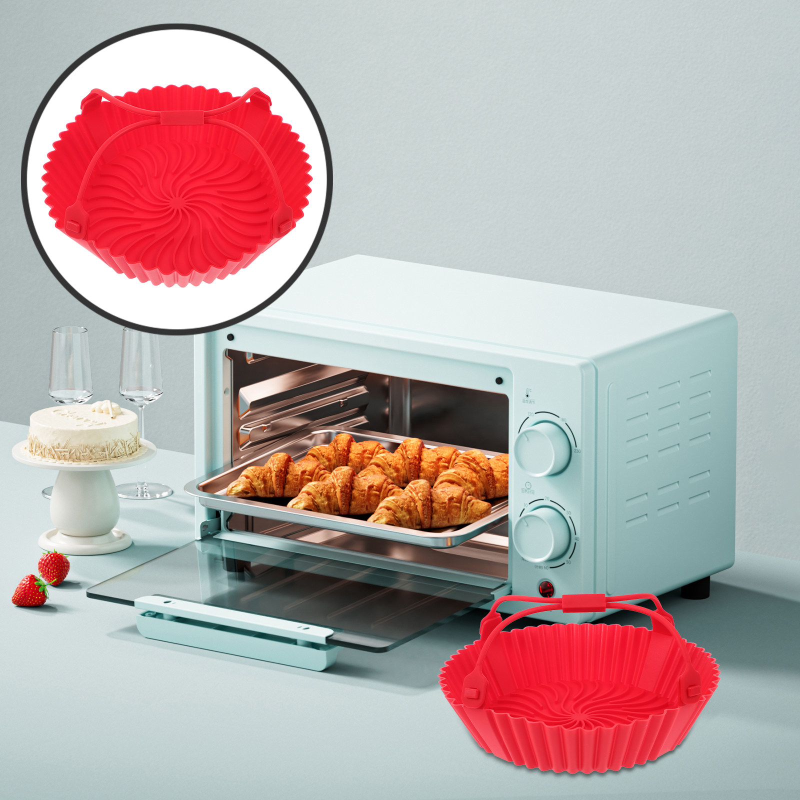 Air Fryer Silicone Pot Non Sti - đánh giá và giá Air Fryer