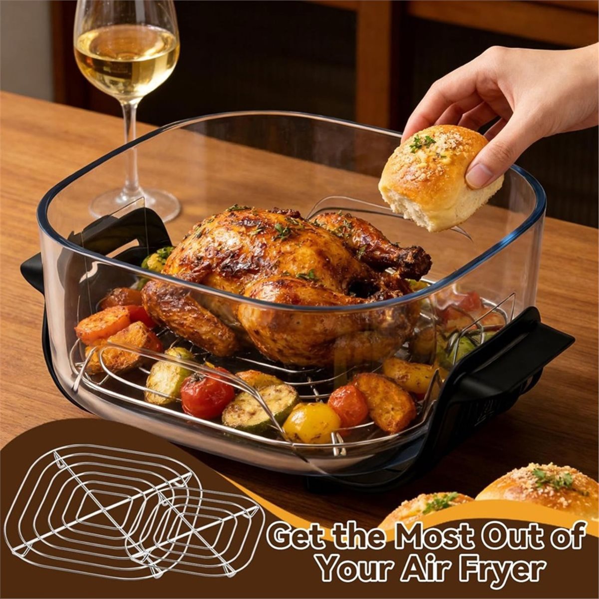 update. 3PCS Stainless Steel R - đánh giá và giá Air Fryer