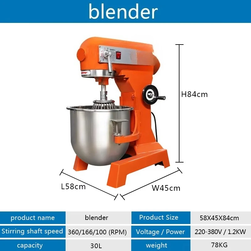 30L Bread Milk Bakery Cake Dou - đánh giá và giá Stand Mixer