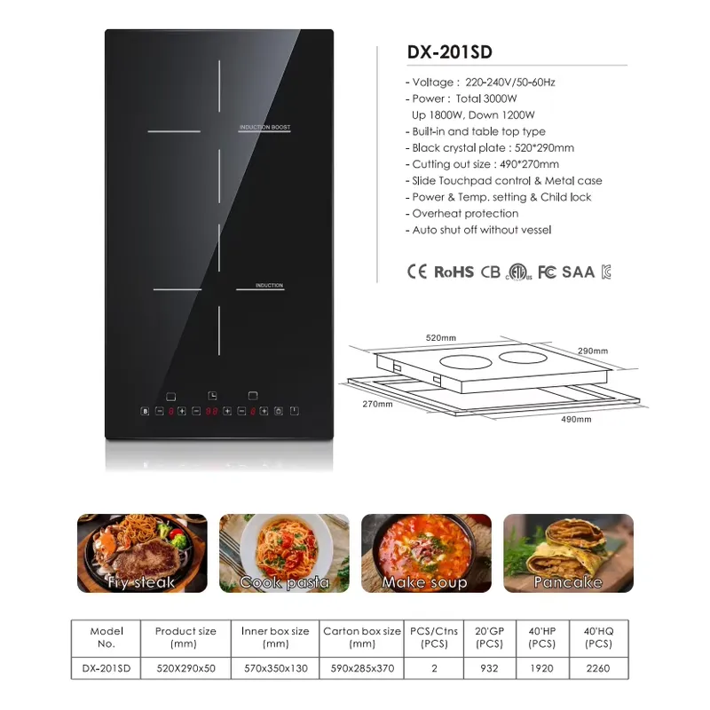 High Efficiency 2-Burner Elect - đánh giá và giá Induction Cooker