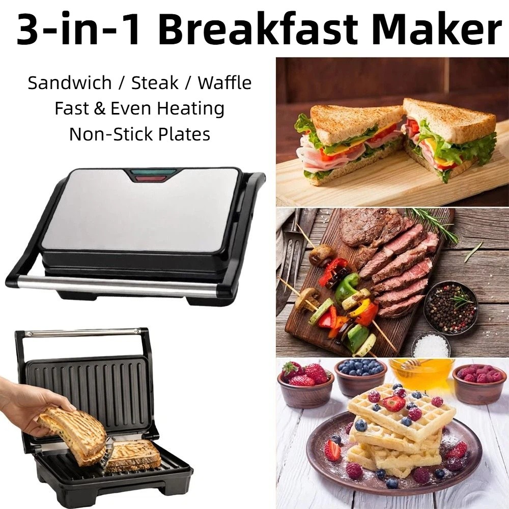 Non-Stick Sandwich Toaster Mul - đánh giá và giá Toaster