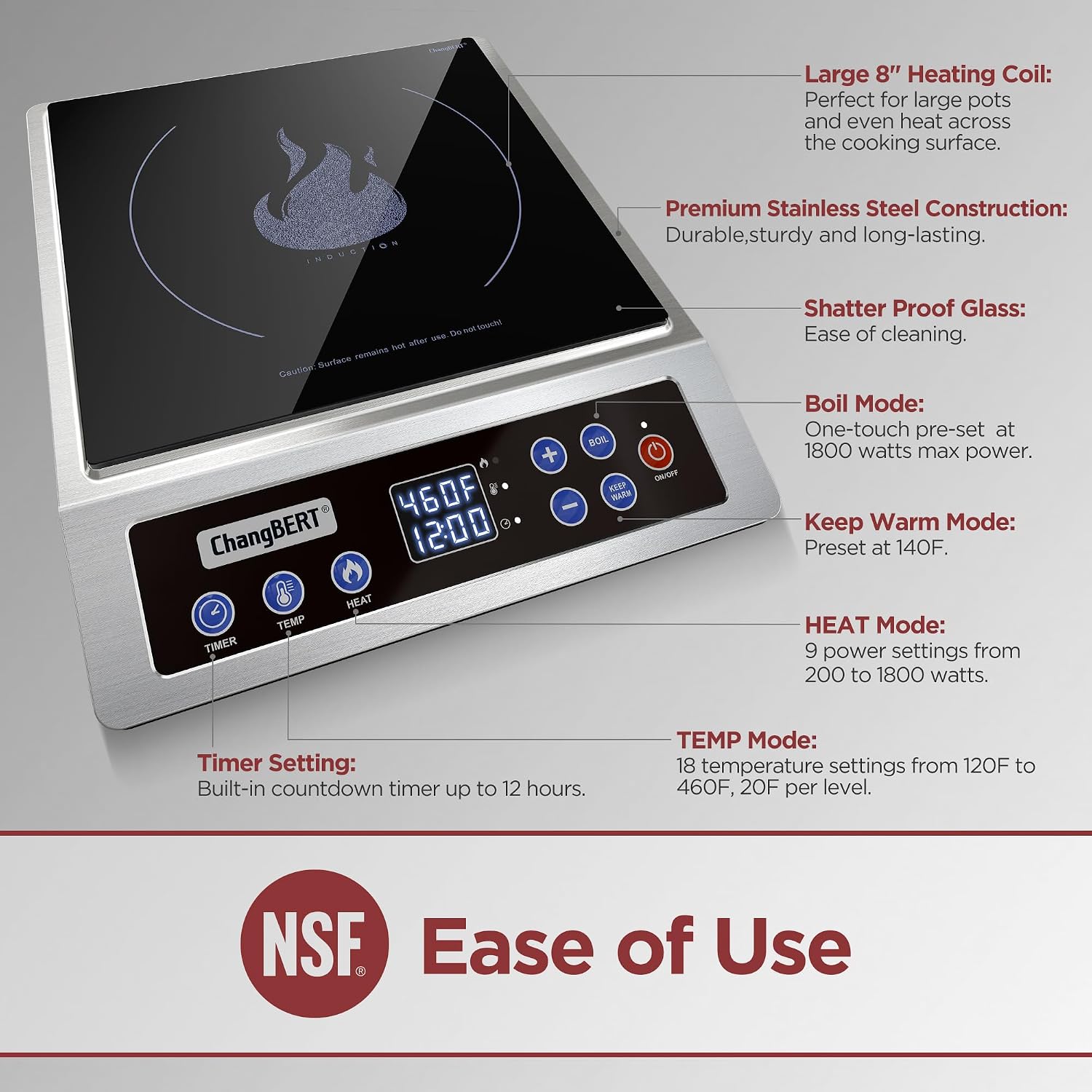 Portable Induction Cooktop Enh - đánh giá và giá Induction Cooktop Portable