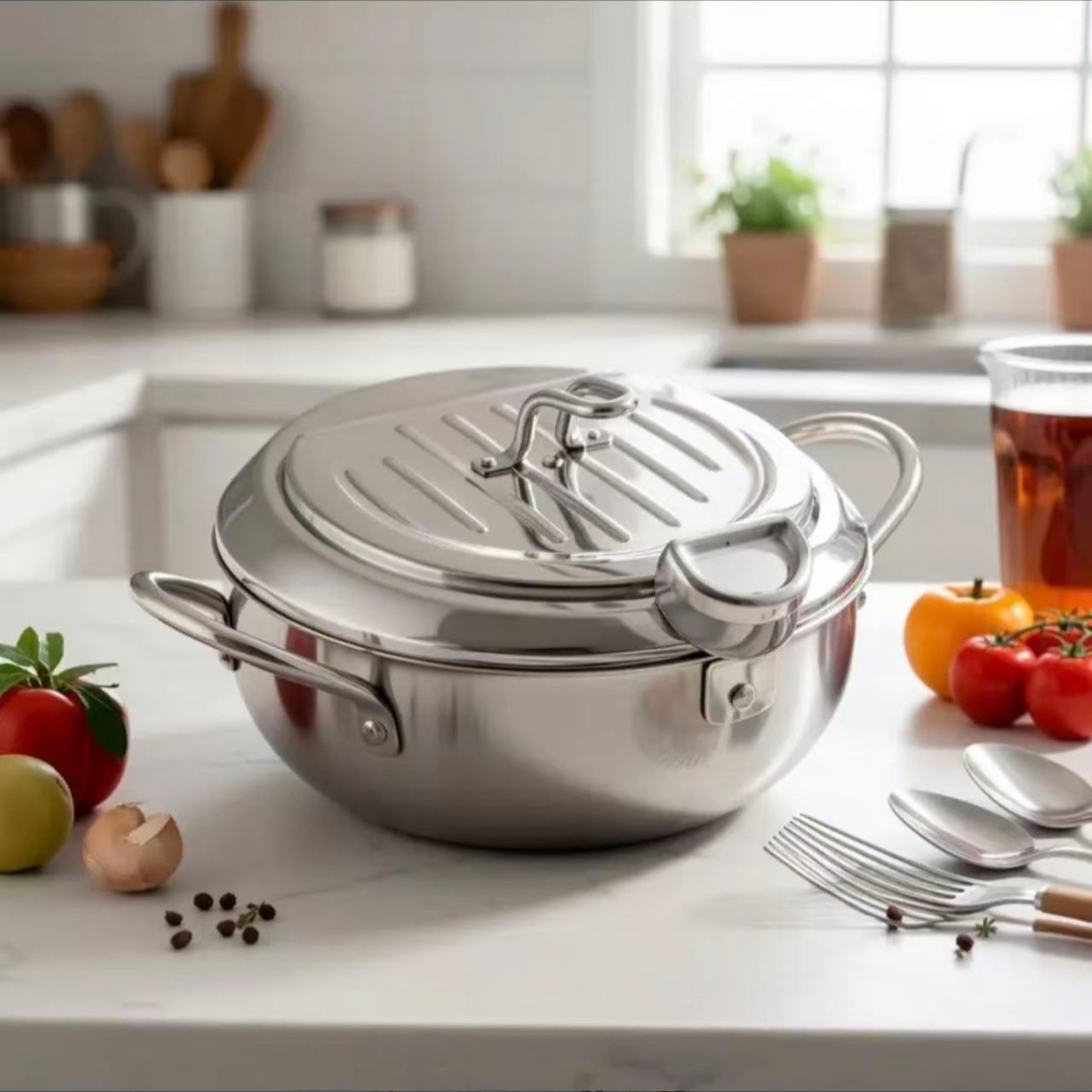 Stainless Steel Frying Pan wit - đánh giá và giá Induction Cooker