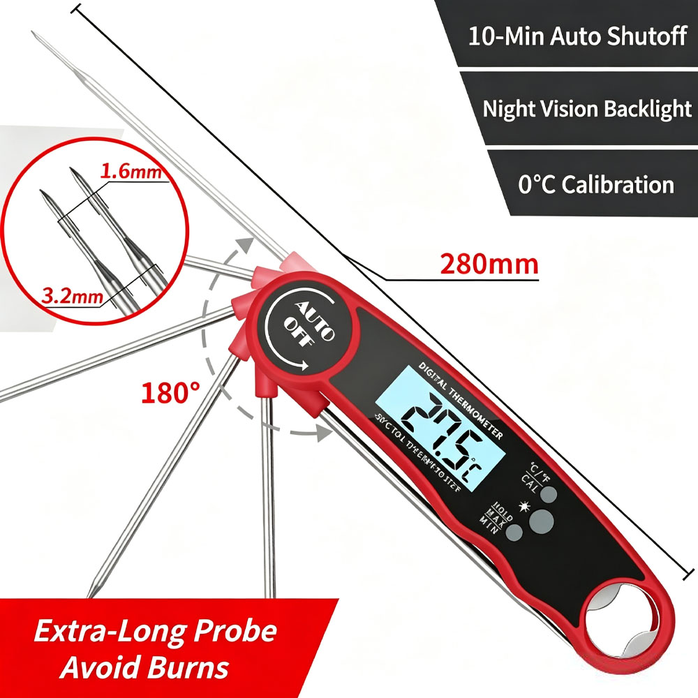 Meat Thermometer Digital – Ins - đánh giá và giá Air Fryer