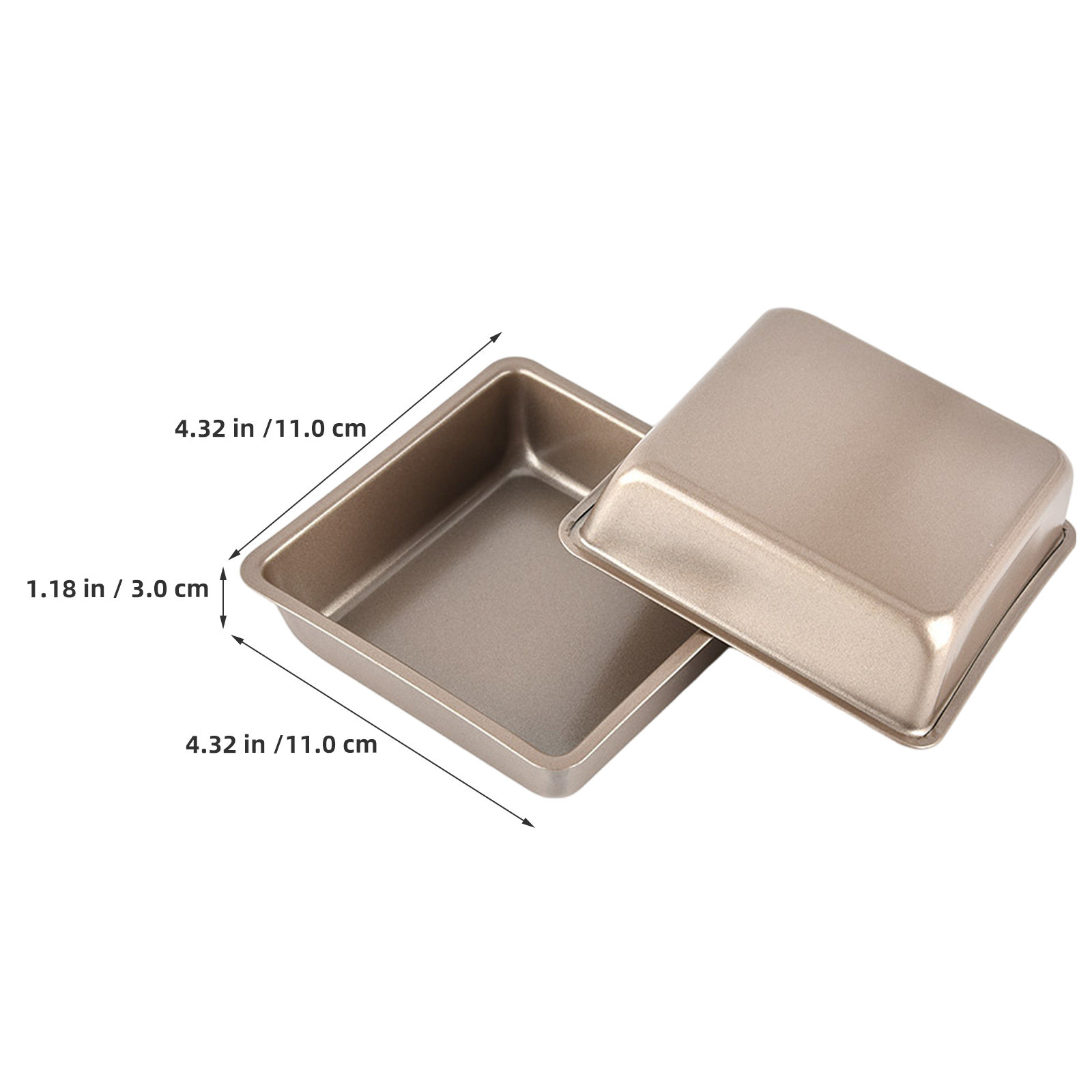 4 Pcs Square Non-stick Baking  - đánh giá và giá Air Fryer